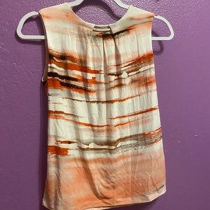 Calvin Klein Orange Pink and Black Top